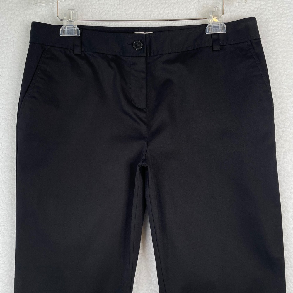 Talbots Signature Fit Black Ankle Pants Womens ?Size 10? Petites Cotton Stretch